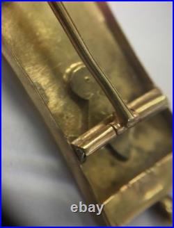Elegant! Antique Victorian Sparkling Diamond 18K Gold Bar Pin with Fleur de Lis