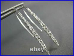 Estate. 58ct Diamond 18kt White Gold 3d Classic Graduating Bar Hanging Earrings
