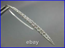Estate. 58ct Diamond 18kt White Gold 3d Classic Graduating Bar Hanging Earrings