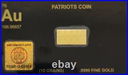 Fine Gold Snap Bar Breaks into 10 Bars Gold Bullion Gold K