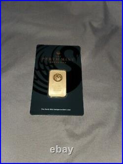 GOLD 20 gram perth mint gold bar. 9999 fine (in Assay)