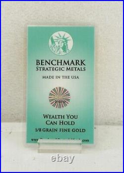 GOLD BARS 50 PACK 1/8 GR. 999 FINE 1/8 grano, NO gramo 23c GOLD BARS 50 PACK 1/8 GR. 999 FINE 1/8 grano, NO gramo 23c