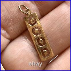 GOOD 14k Gold Charm. Yellow Gold. Fine yellow Gold. Vintage Jewelry