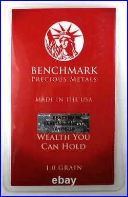 GREAT AMERICAN DEAL 1/15 GRAM =50 BARS 1Gn 24K PURE GOLD. 999 FINE BENCHMARK