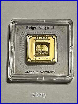 Geiger 10 Gram. 9999 Fine Gold Bar Sealed in Assay