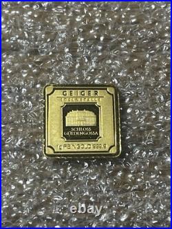 Geiger Edelmetalle Original 1 Gram. 9999 Fine Gold Square No Capsule