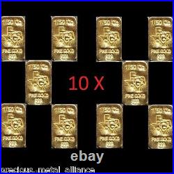 Gold 2/10 Troy Ounce Oz 24k Pure Solid Premium Bullion Bar 9999 Fine Ingot Lot