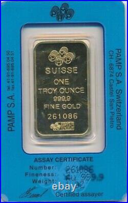 Gold Dream Pamp Suisse Liberty 1 Oz Gold Bar 999.9 Fine -in Package- Ships Free