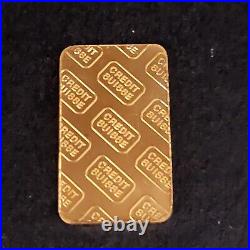 Gold bullion bar 10 gram open fine gold 999.9