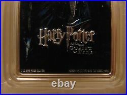 Harry Potter 2020 Goblet Of Fire Colorized 1 Oz Fine 999% Pure Silver Ogp Bu Coa