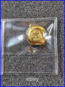 Heimerle + Meule 10g. 9999 Fine Gold Poured Button 10 Gram SEALED RARE