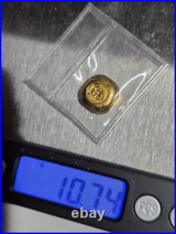 Heimerle + Meule 10g. 9999 Fine Gold Poured Button 10 Gram SEALED RARE