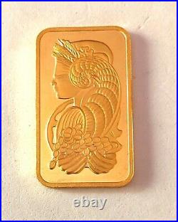 In Stock-1 Ounce Pamp Suisse Lady Fortuna 999.9 Fine Gold Bar. Ships A. S. A. P