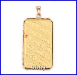 JM 5 Gram Gold Bar Johnson Matthey 14k Pendant 9999 Fine Gold Serial 023477