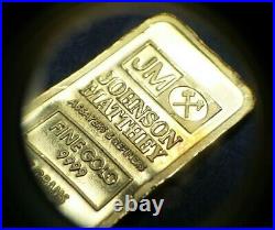JM Bullion Johnson Mathey Fine Gold. 9999 5 Grams CITIBANK Bar RARE! M075