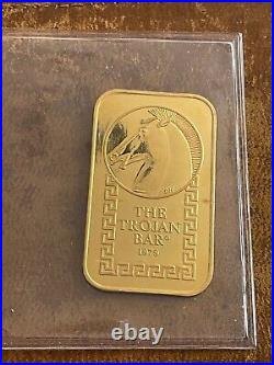 Johnson Matthey Trojan Horse 1/2 oz Fine. 9999 Gold Bar BU Super Rare