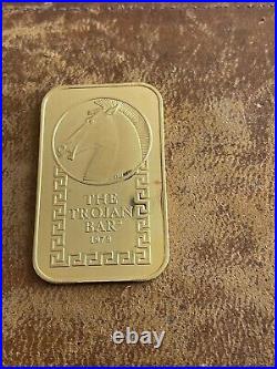 Johnson Matthey Trojan Horse 1/2 oz Fine. 9999 Gold Bar BU Super Rare