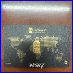 KARAT Bar NADIR VIRGIN 1 gram. 9999 Pure 24karat Fine GOLD Bullion Bar