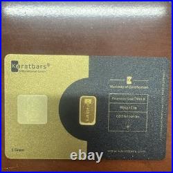 KARAT Bar NADIR VIRGIN 1 gram. 9999 Pure 24karat Fine GOLD Bullion Bar