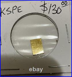 KSPE 1 Gram 999.9 Fine Gold Bar