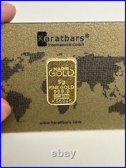 Karatbars 5 Grams 24k. 9999 Fine Gold Bar