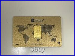 Karatbars 5 Grams 24k. 9999 Fine Gold Bar