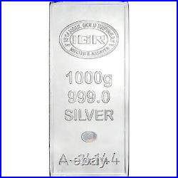 Kilo 32.15 oz IGR Silver 1000g Bar Istanbul Gold Refinery. 999 Fine with Assay