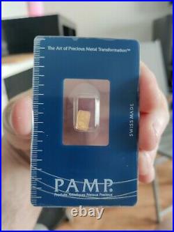 LOT of 17 VERY RARE Pamp 0.3 Gram 9999 Fine Gold Lady Fortuna's. Free Shipping