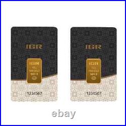 Lot of 2 10 gram Istanbul Gold Refinery (IGR) Bar. 9999 Fine (In Assay)