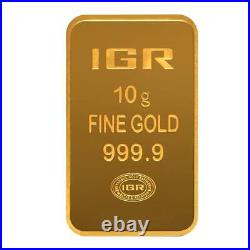 Lot of 2 10 gram Istanbul Gold Refinery (IGR) Bar. 9999 Fine (In Assay)
