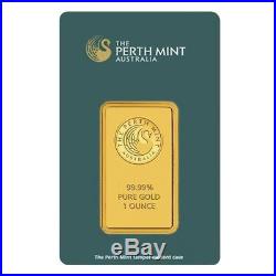 Lot of 2 1 oz Perth Mint Gold Bar. 9999 Fine (In Assay)