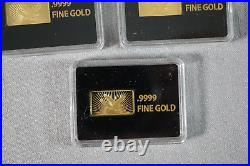 Lot of 3.9999 Fine Gold. 3g Bars Each Angela M Buchanan 37th US Treasurer