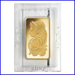 Lot of 5 10 oz PAMP Suisse Lady Fortuna Gold Bar. 9999 Fine (In Assay)