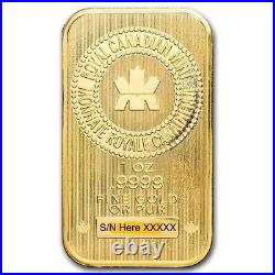 Lot of 5 1 oz. 9999 Fine Gold Bar Royal Canadian Mint (RCM) In Assay Card