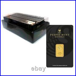 Lot of 5 5 gram Perth Mint Gold Bar. 9999 Fine (In Assay)
