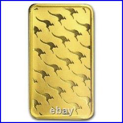 Lot of 5 Australia Perth Mint 1 oz Gold Bar. 9999 Fine Gold Assay Card