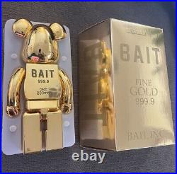 Medicom x BAIT Inc. Fine Gold Bar 400% Bearbrick COMPLEXCON EXCLUSIVE