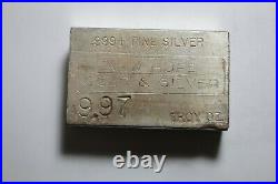 NEW Hope Gold & Silver. 999 Fine Silver Bar 9.97 Troy OZ Art Bar Vintage