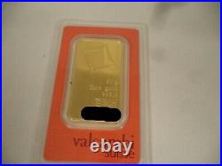 ONE 50 gram Gold Bar Valcambi Suisse. 9999 Fine (In Assay)