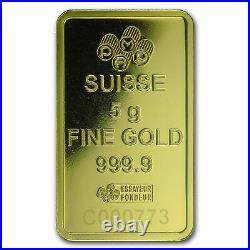PAMP Suisse 5 Gram 999.9 Fine Gold Bar Love Always in Assay