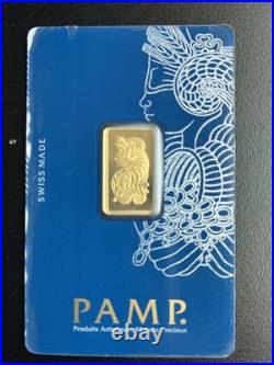 PAMP Suisse Lady Fortuna Veriscan 5G. 9999 Fine Gold Bar Sealed in Assay PAMP Suisse Lady Fortuna Veriscan 5G. 9999 Fine Gold Bar Sealed in Assay