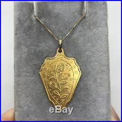 PAMP Suisse fine gold bar 999.9 24k pendant 10g bullion shield rose medallion