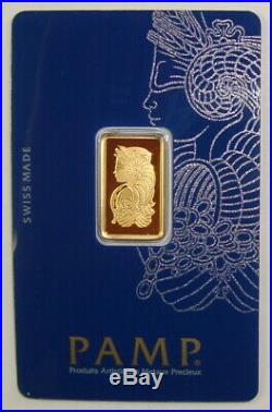 Pamp Suisse 5 Gram. 9999 Fine Gold Fortuna Bullion Bar