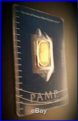 Pamp Swiss Rare Oval 5 Gram Gold Bar 999.9 Fine Gold B#79