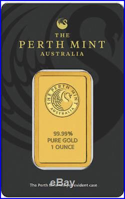 Perth Mint 1 oz. 9999 Fine Gold Bar In Assay