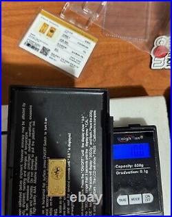 RARE 10 gram Gold Bar 999.9 Fine in Capsule With Assay Very Hard To find Bar