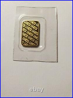 RARE Johnson Matthey 1/10 Ounce Fine Gold. 9999 Bar No. A1092 (Sealed)