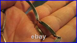 RETIRED James Avery 14K GOLD & STERLING SILVER V Link Bar CHAIN Necklace 16-18