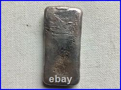 Rare 1976 Homestake Mining 4.01 Ozt 971.56 Fine Silver Bar Hmc Gold Stamp #1-134