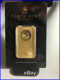 Rare 1 Oz Gold Bar Black Swan Perth Mint 999.9 Fine Gold